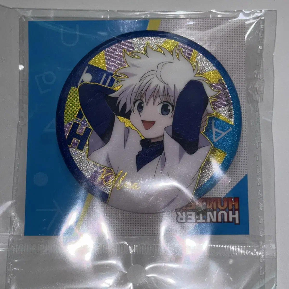 HUNTER × HUNTER ハンターハンター クラピカ グリッター缶バッジ